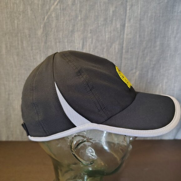 Boston Marathon Adidas Hat Cap Strap Back Black AeroReady Running Jogging - Picture 6 of 11